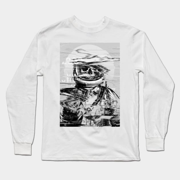 Astro Skull Long Sleeve T-Shirt by nicebleed